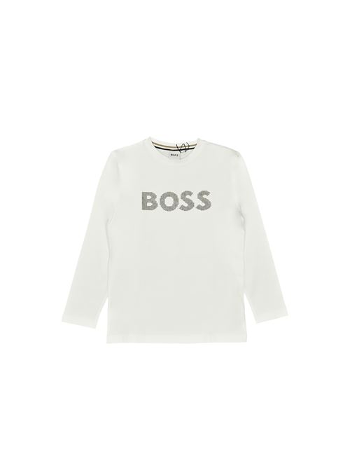 T-shirt, bambino, logata. BOSS | J5121810P