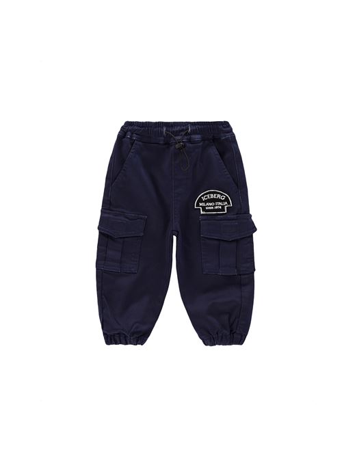 Pantalone, bambino, logato. ICEBERG | PTICE5301BBL