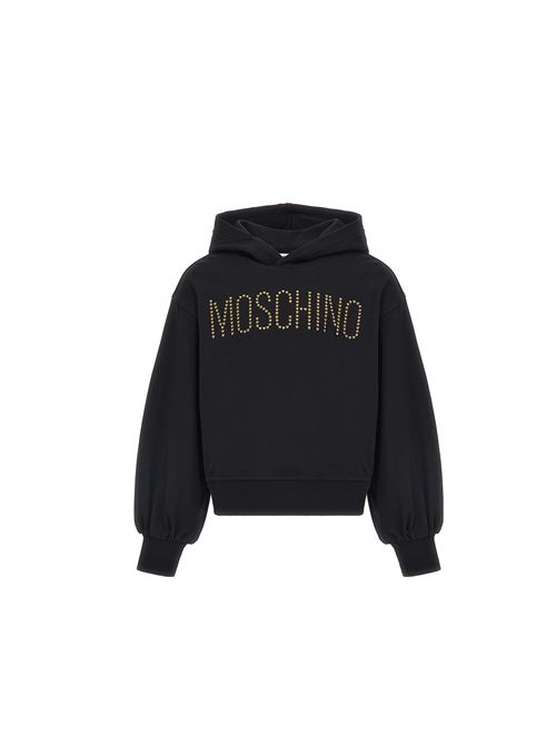 Felpa, bambina, logata. MOSCHINO | HDF05ZLDA1660100