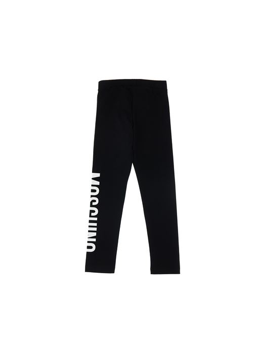 Leggings, bambina, logato. MOSCHINO | HDP067LBA1160100