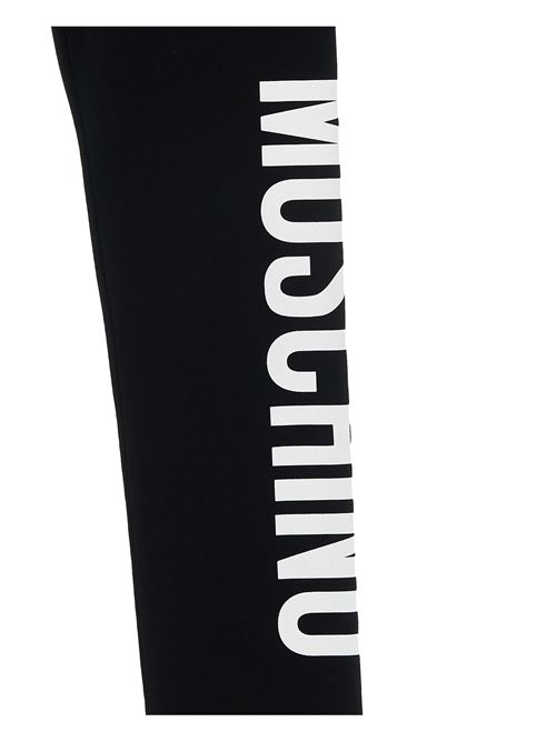 Leggings, bambina, logato. MOSCHINO | HDP067LBA1160100