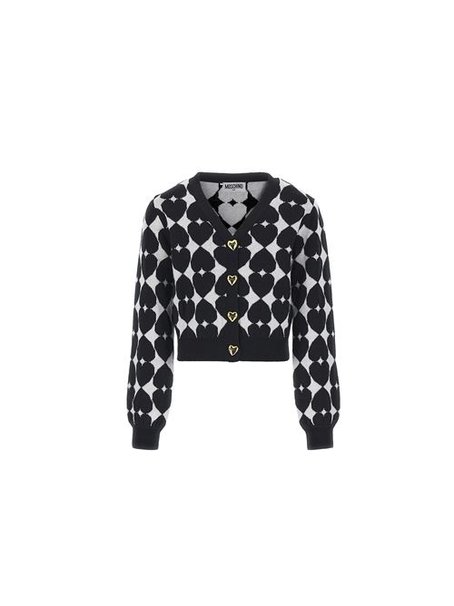 Cardigan, bambina, logato. MOSCHINO | HDW026LHE6685024