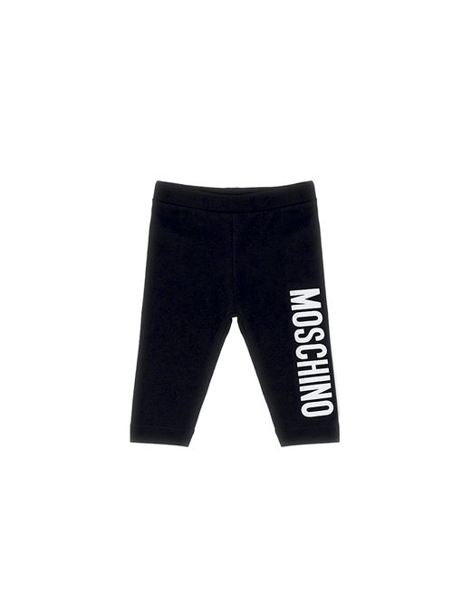 Leggings, bambina, logati. MOSCHINO | MDP03ALBA1160100