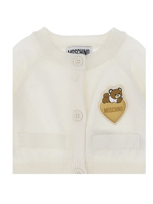 Cardigan, bambina, logato. MOSCHINO | MDW014LHE6910063