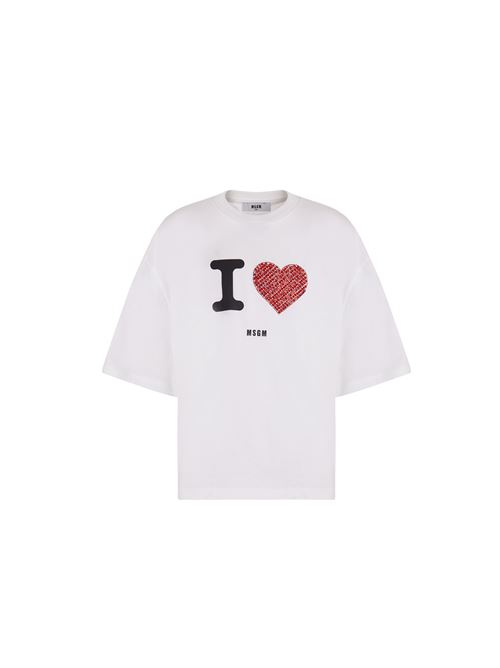 T-shirt, bambina, logata. MSGM | F4MSJGTH143001