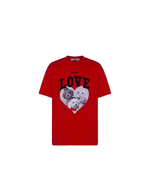 T-shirt, bambina, logata. MSGM | F4MSJGTH222040