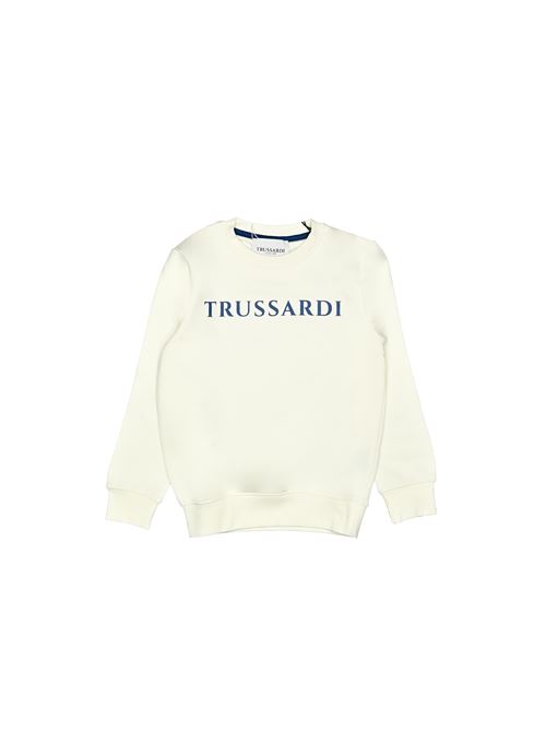 Felpa, bambino, logata. TRUSSARDI | TBA24054FEOFWH