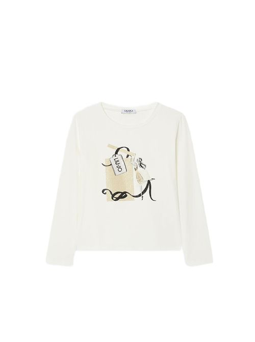 T-shirt, bambina, logata. LIU.JO | GF6102JS003T9091