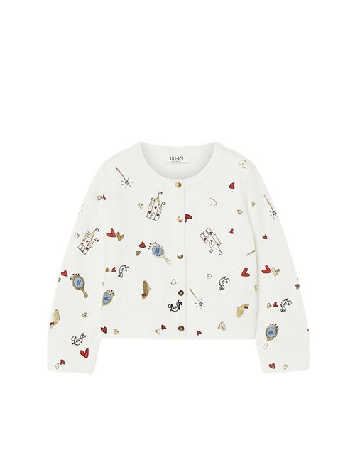 Cardigan, bambina, logato. LIU.JO | KF6106MA07EDDX08