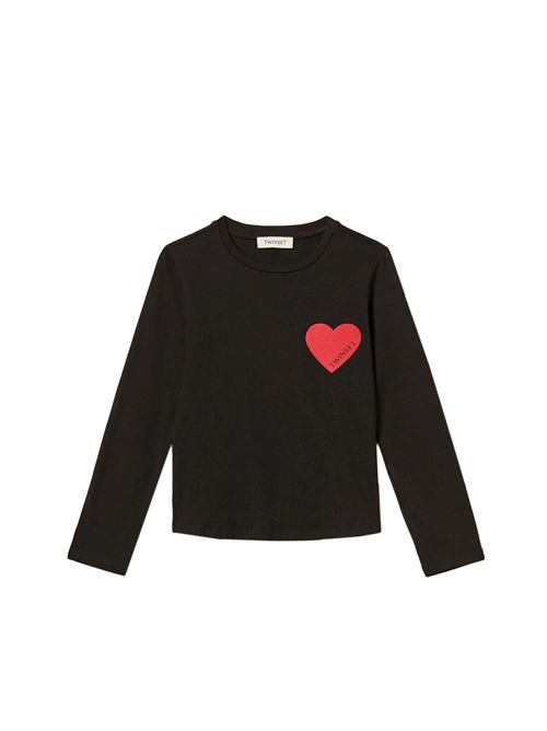 T-shirt, bambina, logata. TWINSET | 262GJ229113904