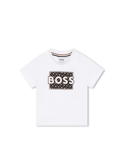 T-shirt, bambino, logata. BOSS | J05A1410P