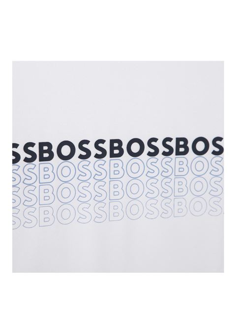 T-shirt, bambino, con scritta. BOSS | J25O0610P