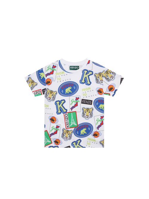 T-shirt, bambino, con stampa all over. KENZO | K2578410P