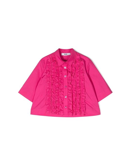 Camicia, bambina, logata. MSGM | MS029416044