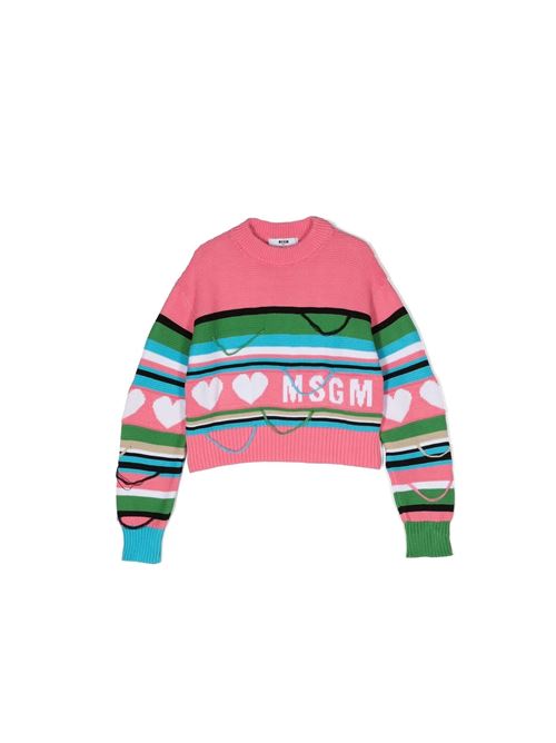 Maglia, bambina, logata. MSGM | MS029433042