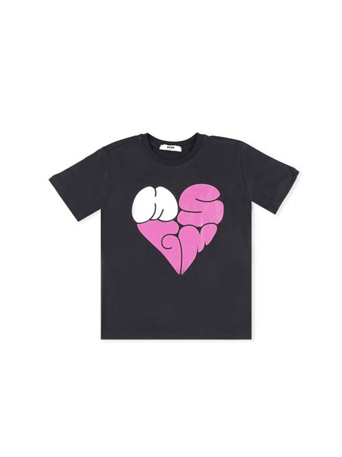 T-shirt, bambina, logata. MSGM | MS029443110