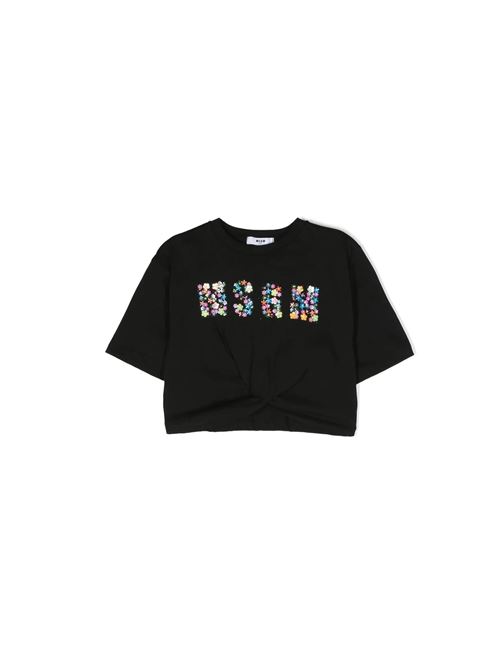 T-shirt, bambina, logata. MSGM | MS029455110