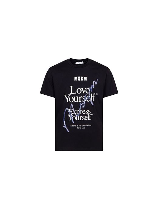 T-shirt, bambina, logata. MSGM | MS029458110