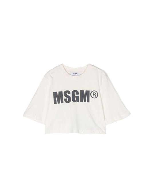 T-shirt, bambina, logata. MSGM | MS029517013