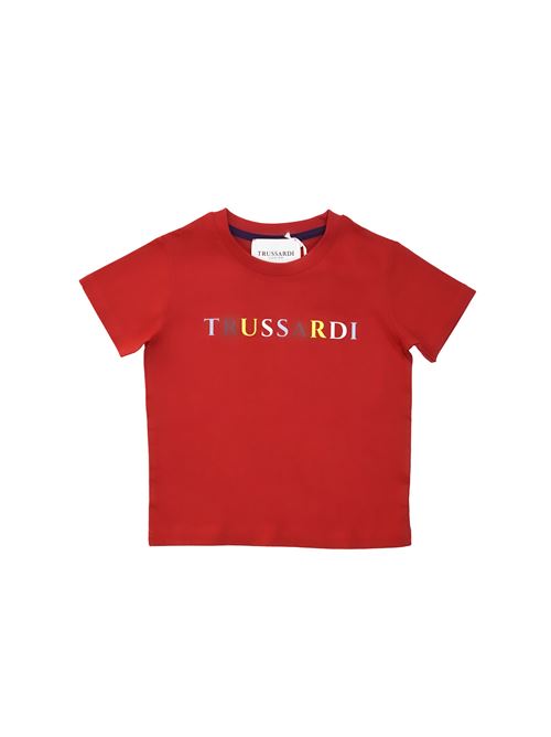 T-shirt, bambino, logata. TRUSSARDI | TBP23102TSRE