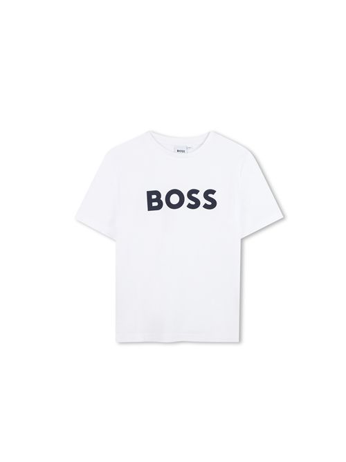 T-shirt, bambino, logata. BOSS | J25P2410P