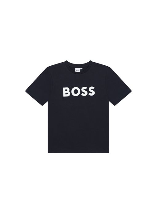 T-shirt, bambino, logata. BOSS | J25P24849