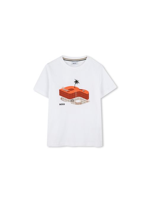 T-shirt, bambino, logata. BOSS | J5203210P