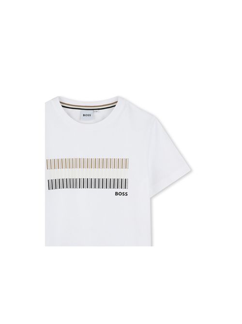 T-shirt, bambino, logata. BOSS | J5203510P