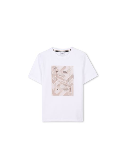 T-shirt, bambino, logata. BOSS | J5203610P