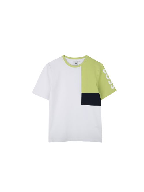 T-shirt, bambino, logata. BOSS | J5204010P