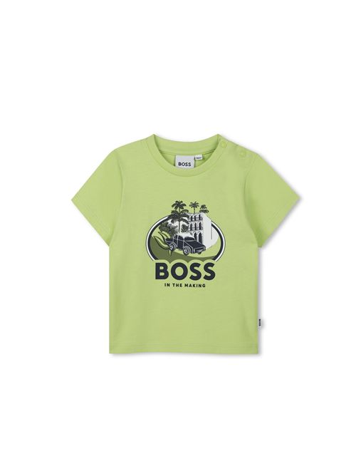 T-shirt, bambino, logata. BOSS | J52110607