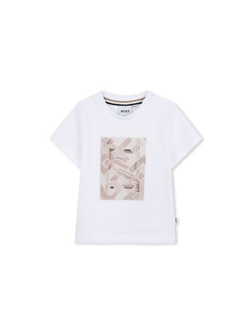 T-shirt, bambino, logata. BOSS | J5211410P