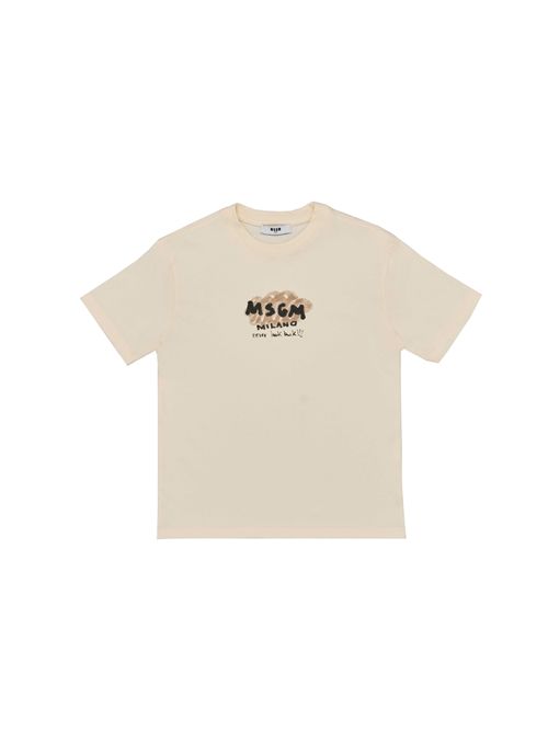 T-shirt, bambino, logata. MSGM | S5MSJBTH006013