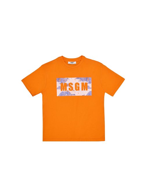 T-shirt, bambino, logata. MSGM | S5MSJBTH036MS010