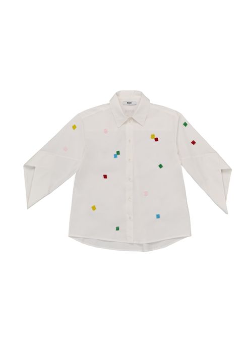 Camicia, bambina, logata. MSGM | S5MSJGSI231001