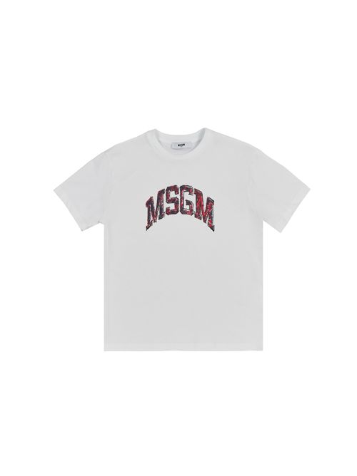 T-shirt, bambina, logata. MSGM | S5MSJGTH255001