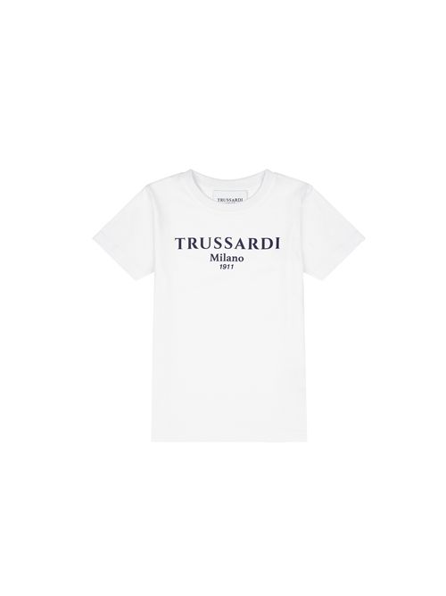 T-shirt, bambino, logata. TRUSSARDI | TBP25003TSWH