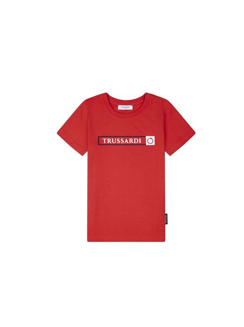 T-shirt, bambino, logata. TRUSSARDI | TBP25060TSREBR