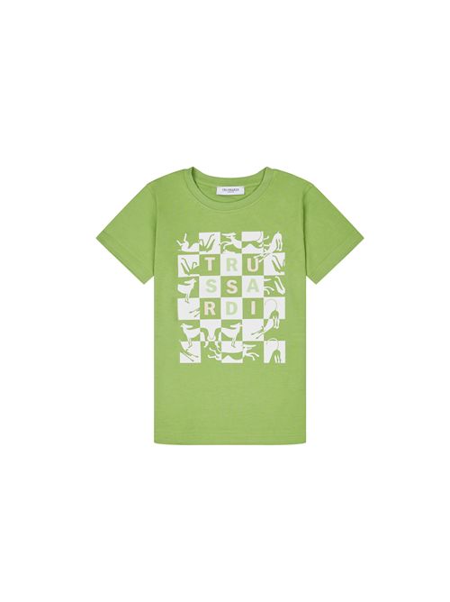 T-shirt, bambino, logata. TRUSSARDI | TBP25130TSGNDP