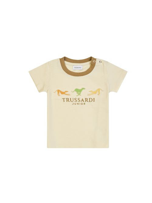 T-shirt, bambino, logata. TRUSSARDI | TIP25020TSBU