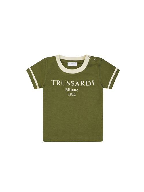 T-shirt, bambino, logata. TRUSSARDI | TIP25033TSGNAL