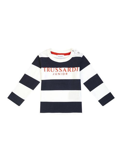 T-shirt, bambino, logata. TRUSSARDI | TIP25056TSWH