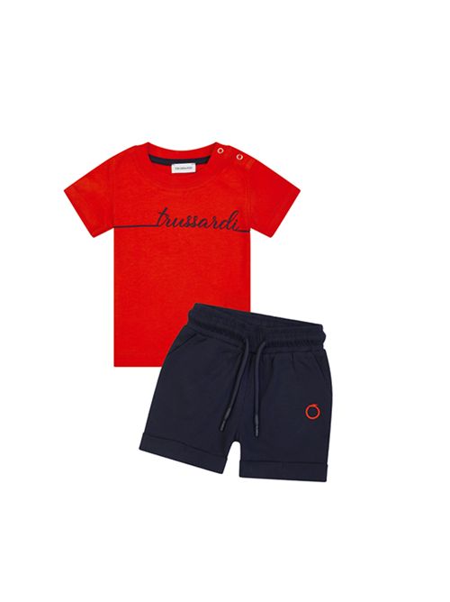 Completo, bambino, logato. TRUSSARDI | TIP25057CJREBR