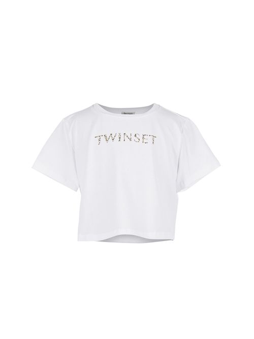 T-shirt, bambina, logata. TWINSET | 251GJ248400808